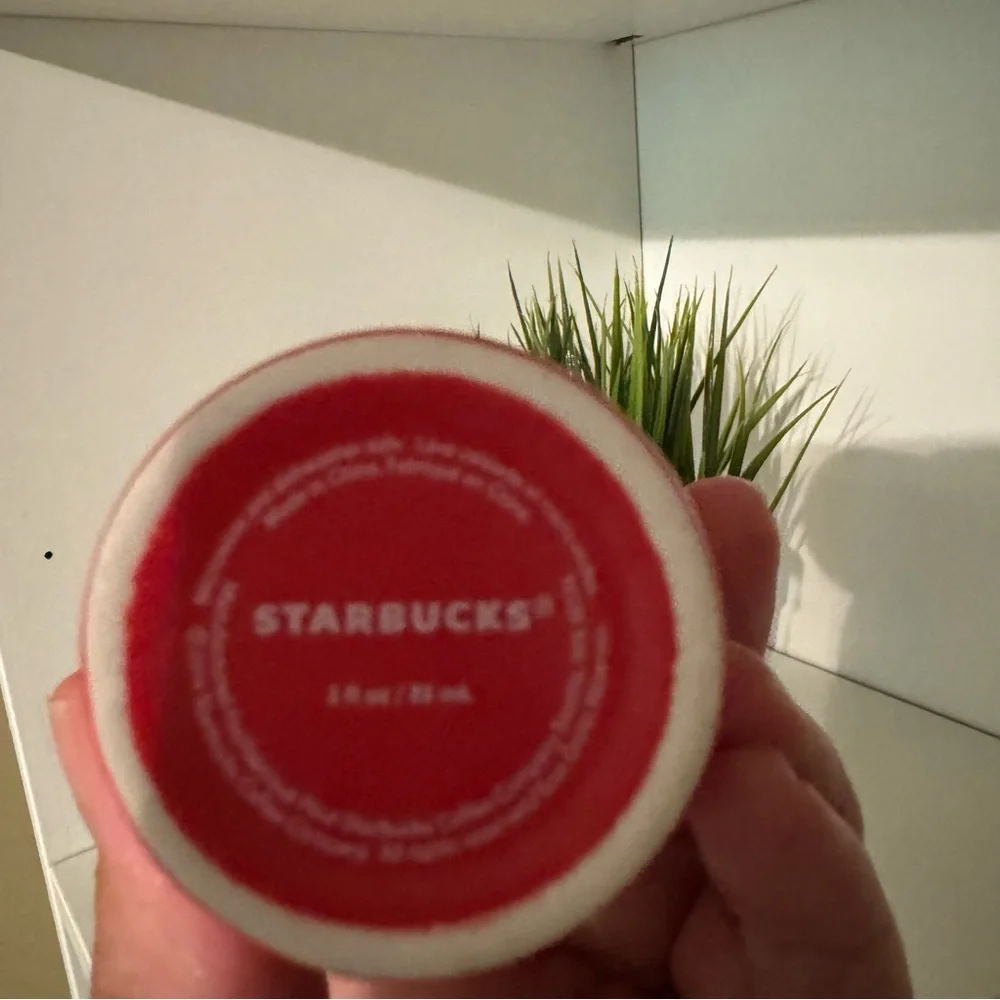 Starbucks 2014 Christmas Blend Red Tasting Espresso Cup Green Siren Logo 3 fl oz